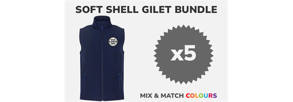 5 Soft Shell Gilet Spring Bundle