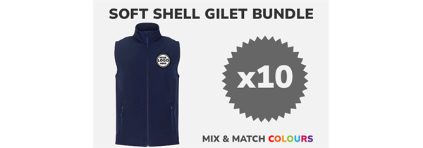 10 Soft Shell Gilet Spring Bundle