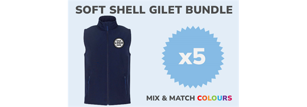 5 Soft Shell Gilet Bundle