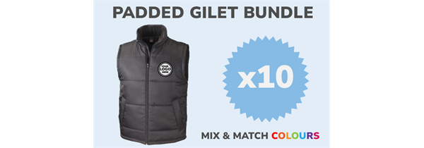 10 Padded Gilet Bundle