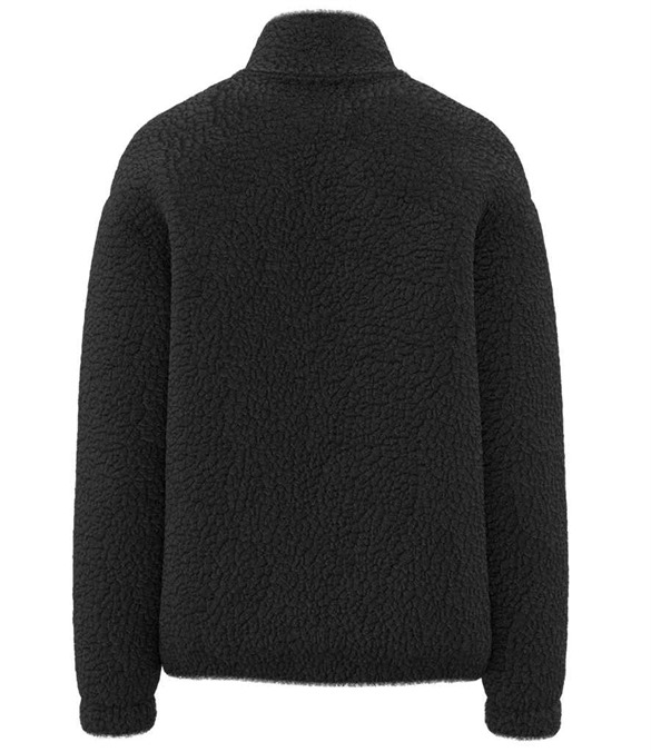 Spasso Unisex Sherpa Drop Shoulder Full Zip Sweat Jacket