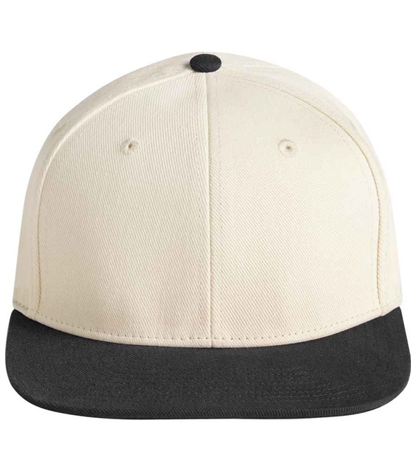 Beechfield Contrast Flat Peak 6 Panel Cap