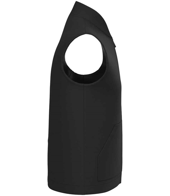 Native Spirit Unisex Twill Bodywarmer with Varsity Collar