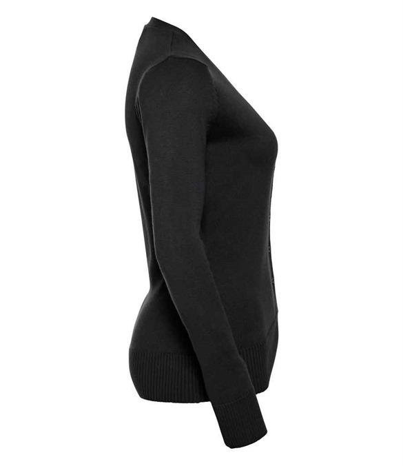 Russell Athletic Collection Ladies Cotton Acrylic V Neck Cardigan