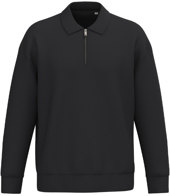 Native Spirit Unisex 1/4 Zip Sweatshirt with Polo Collar