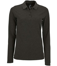 SOL'S Ladies Perfect Long Sleeve Pique Polo Shirt