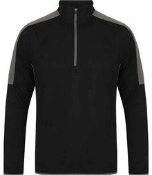 Finden + Hales Contrast Zip Neck Midlayer Top