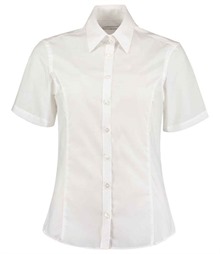Kustom Kit Ladies Short Sleeve Tailored Business Shirt