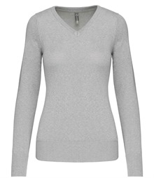 Kariban Ladies Cotton Acrylic V Neck Sweater
