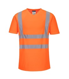 V-Neck T-Shirt Mesh Inserts