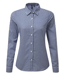 Premier Ladies Maxton Check Long Sleeve Shirt