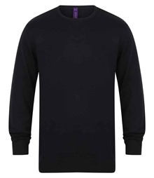 Henbury Lightweight Cotton Acrylic Crew Neck Sweater