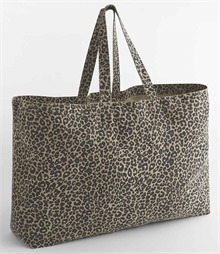 Westford Mill Leopard Print Canvas Oversized Tote Bag