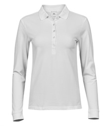 Tee Jays Ladies Luxury Stretch Long Sleeve Polo Shirt