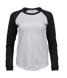 Tee Jays Ladies Long Sleeve Baseball T-Shirt