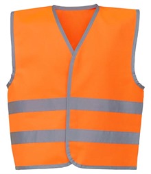 Yoko Kids Hi-Vis Two Band Waistcoat