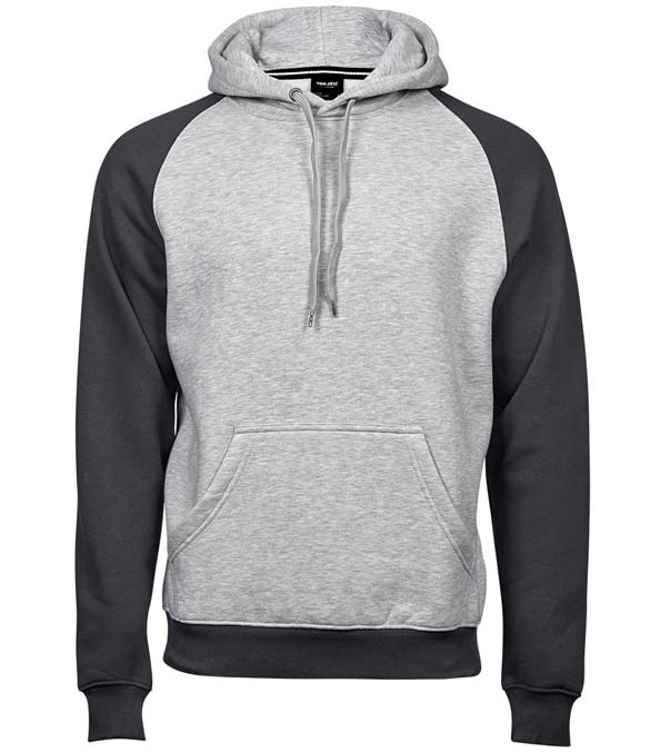 Tee Jays Two Tone Raglan Hooded Sweatshirt